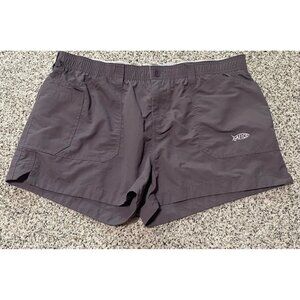 AFICO American Fishing Tackle Women Gray Shorts Size 14 Nylon Pockets 77697